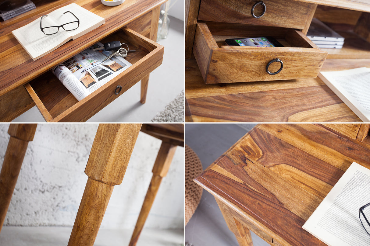 Davenport office desk HEMINGWAY 90cm sheesham