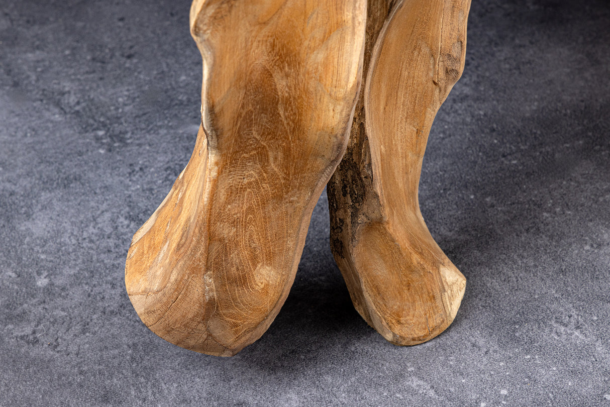 Console ROOT 150cm teak wood rack w/o glass plate