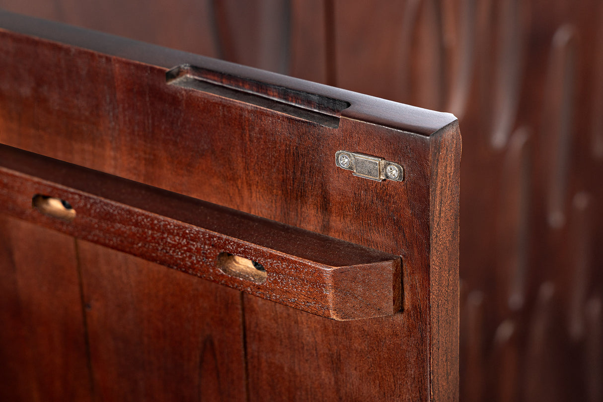 Sideboard DUNE 175cm 3D Akazienholz dunkel walnussbraun
