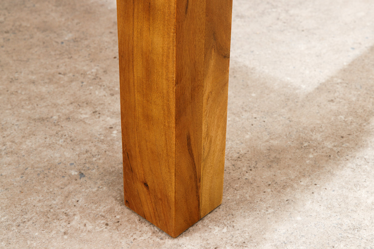 Dining table PURE 120-200cm extendable acacia wood 95mm natural honey finish