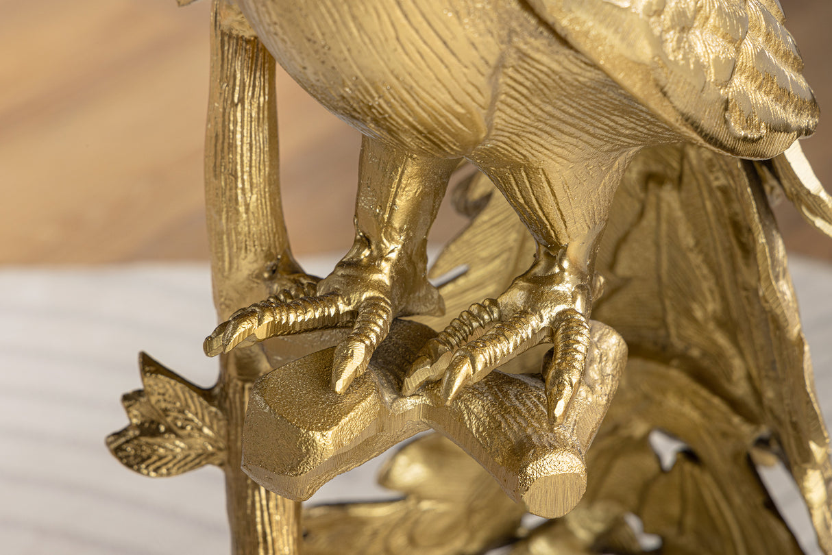 Side table WILDLIFE PEACOCK 75cm gold