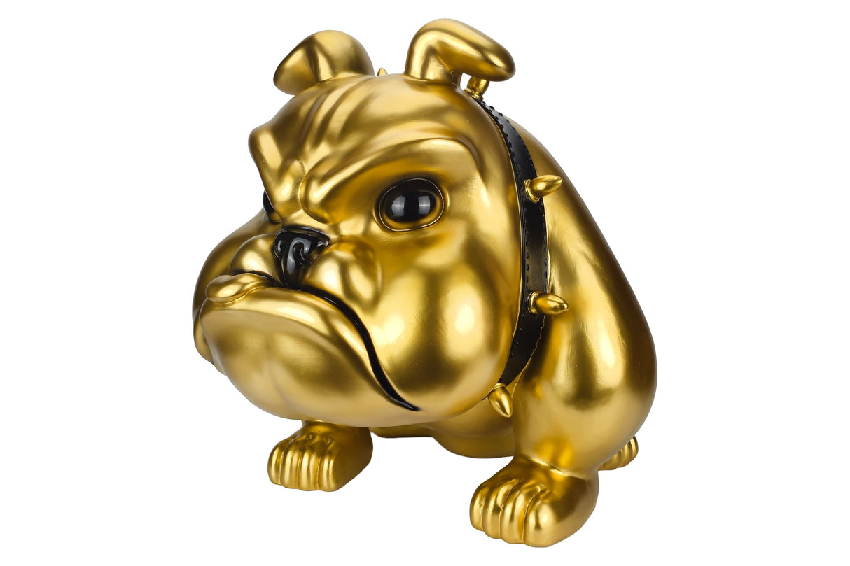 Decoration sculpture BULLDOG 70cm gold