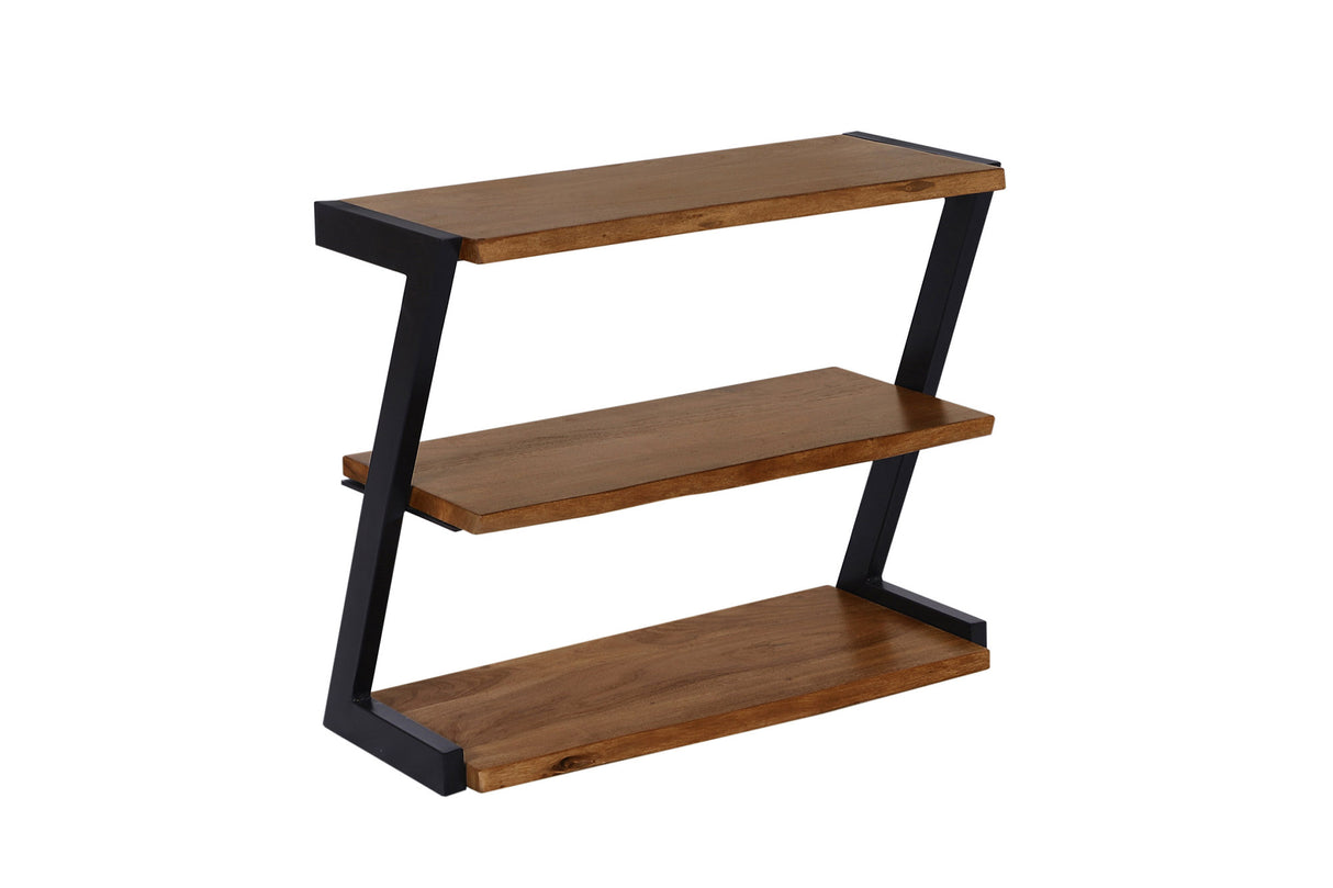 Schuhregal MAMMUT 75cm Akazienholz braun honigfarben lackiert