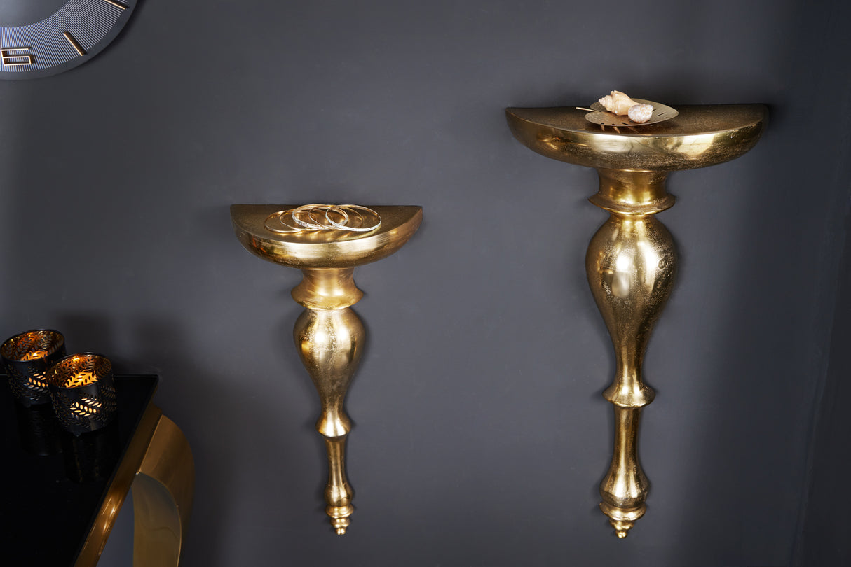 Wall console shelf BAROCK SCALA 60cm gold