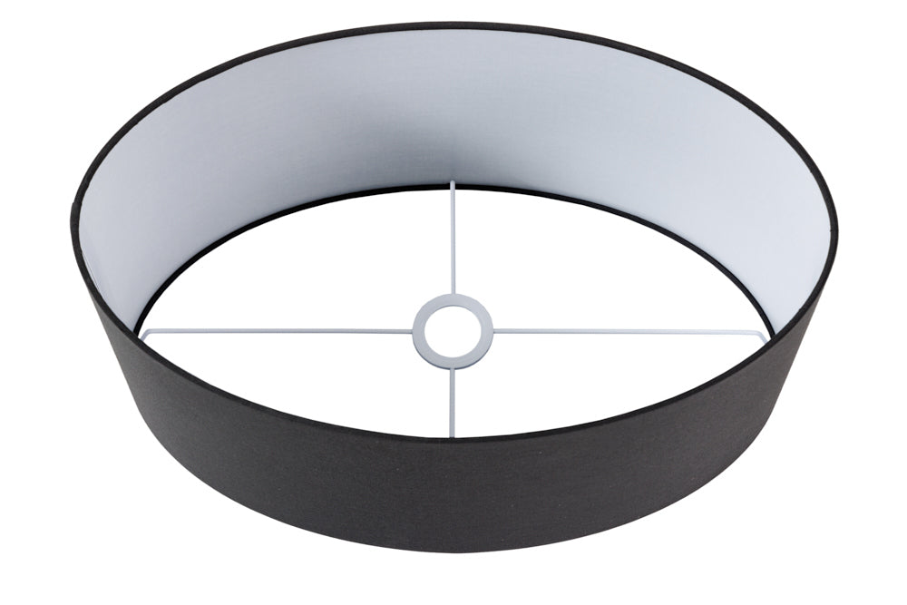 Lampenschirm 50x23x50cm schwarz weiß für Tischlampe