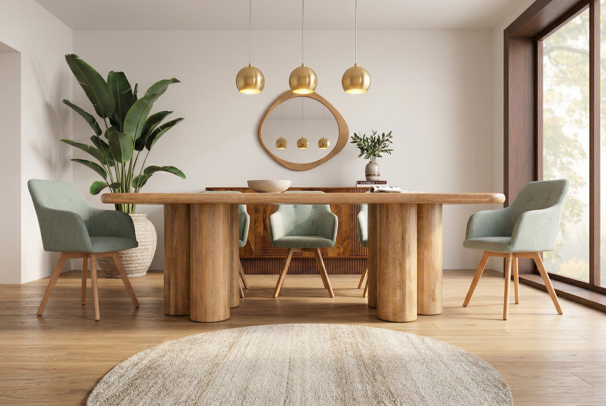 Dining table ART DECO 240cm mango wood natural