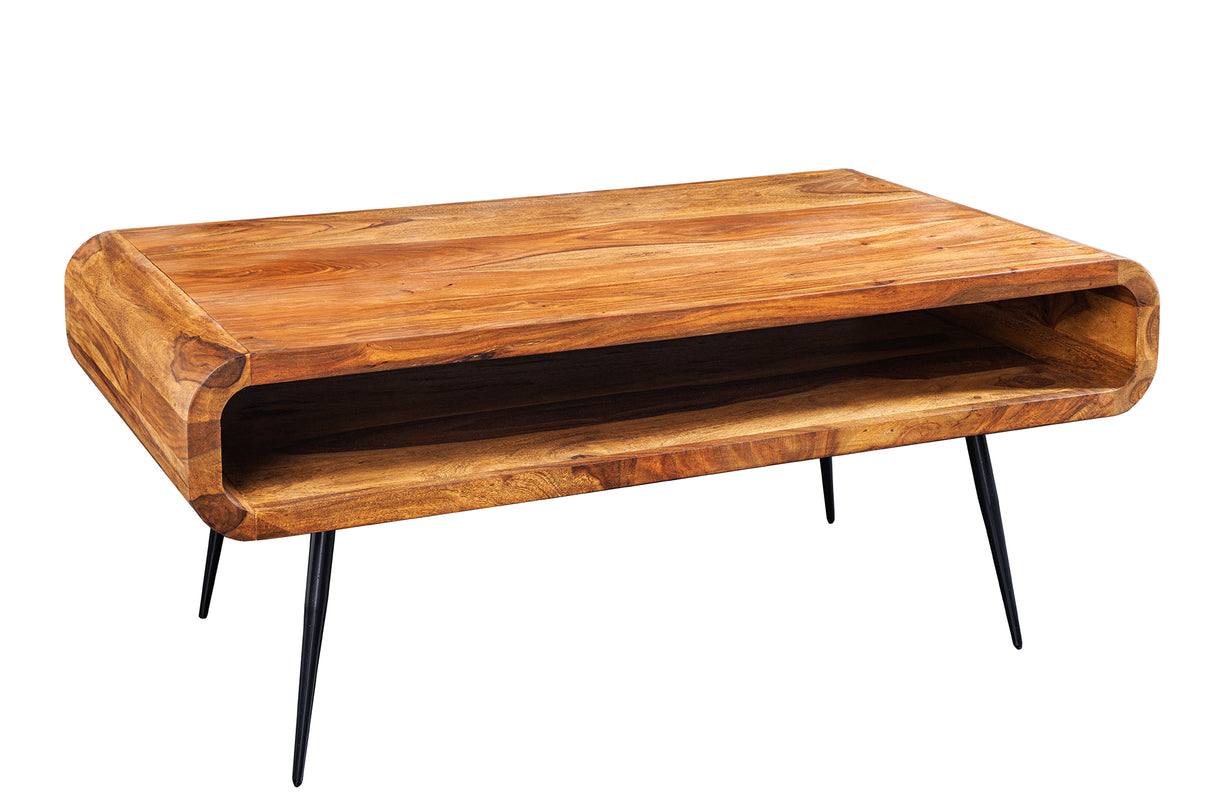 Coffee table ALPHA 90cm sheesham stone finish