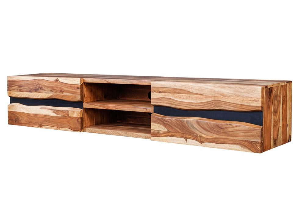 TV-Board AMAZONAS 160cm hängendes Sheesham-Holz