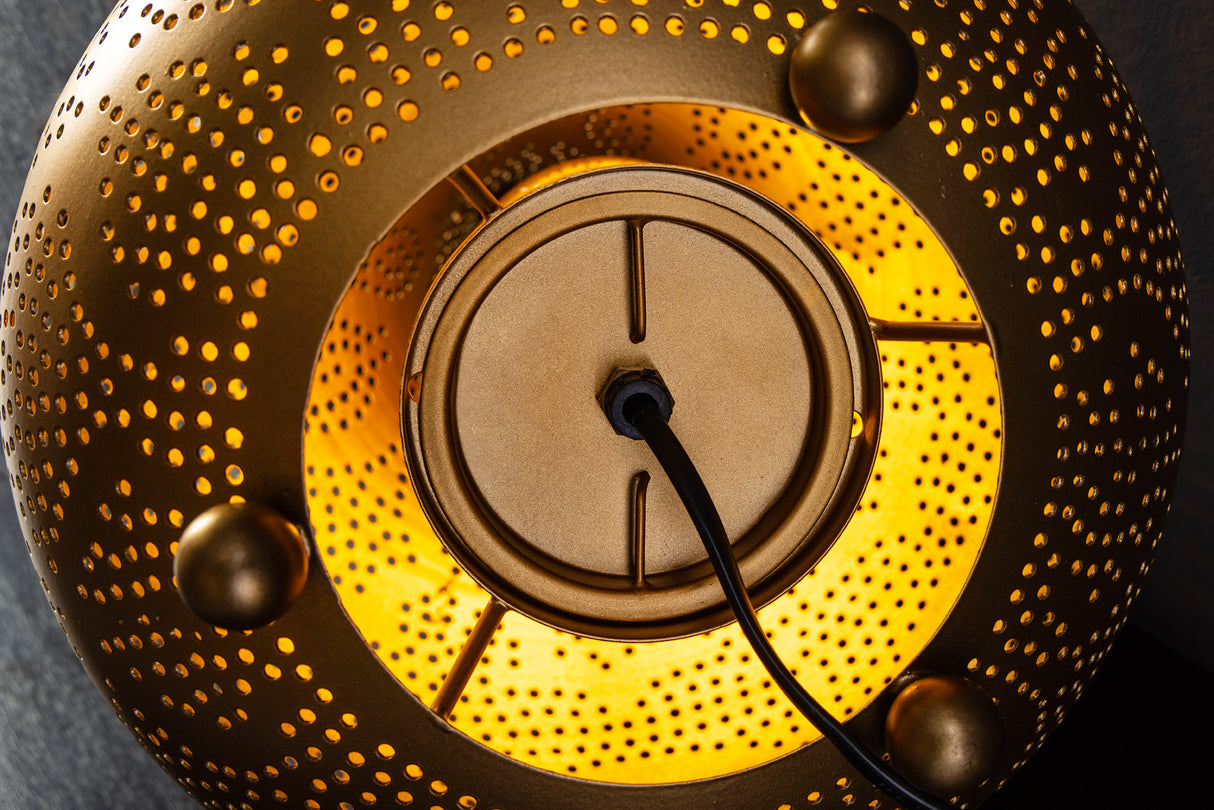 Floor lamp ORIENT LIVING 50cm iron w/ gold decor