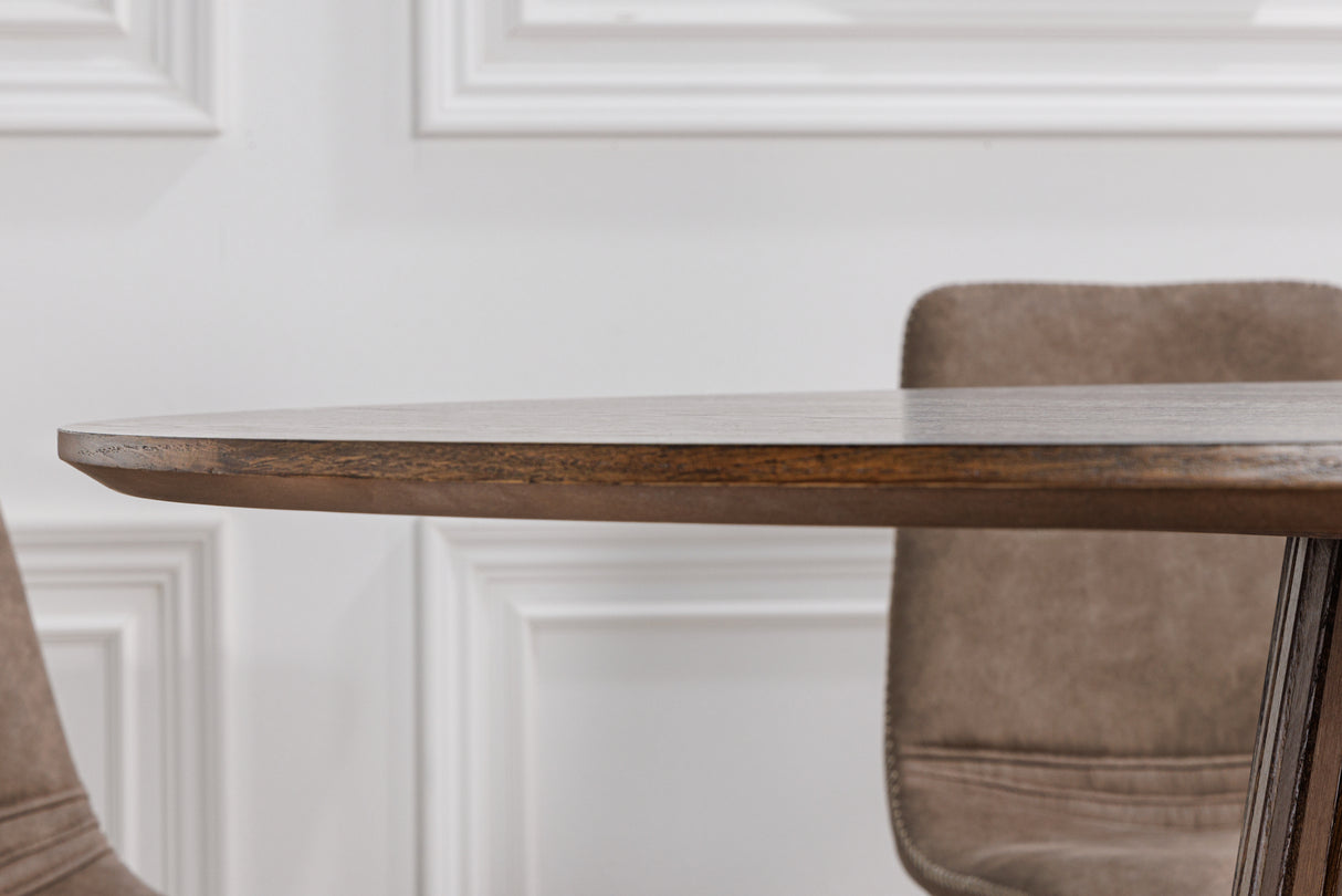 Dining table VALHALLA WOOD Ø 120cm round oak dark