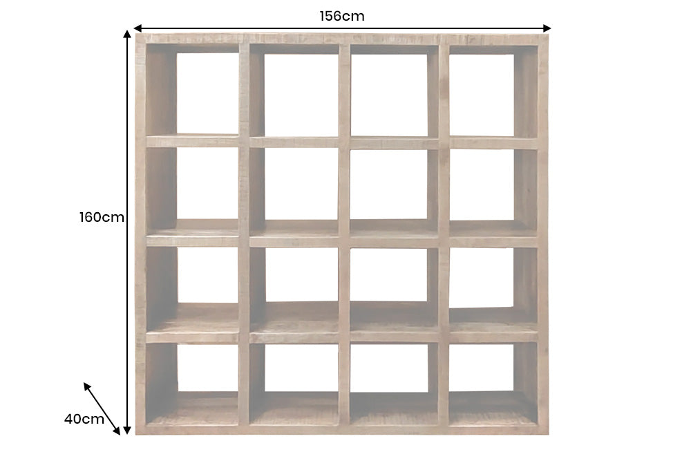 Shelf IRON CRAFT 160x156cm mango natural