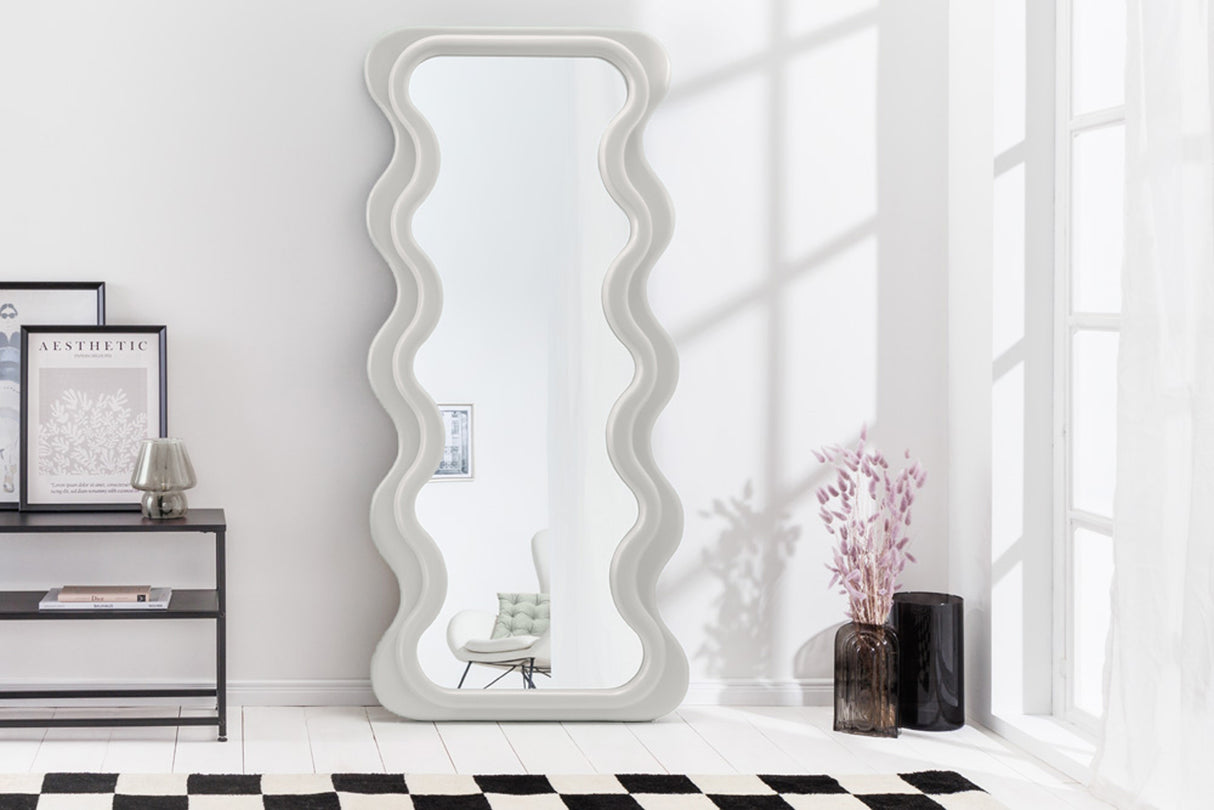 Wall mirror CURVY 160cm white