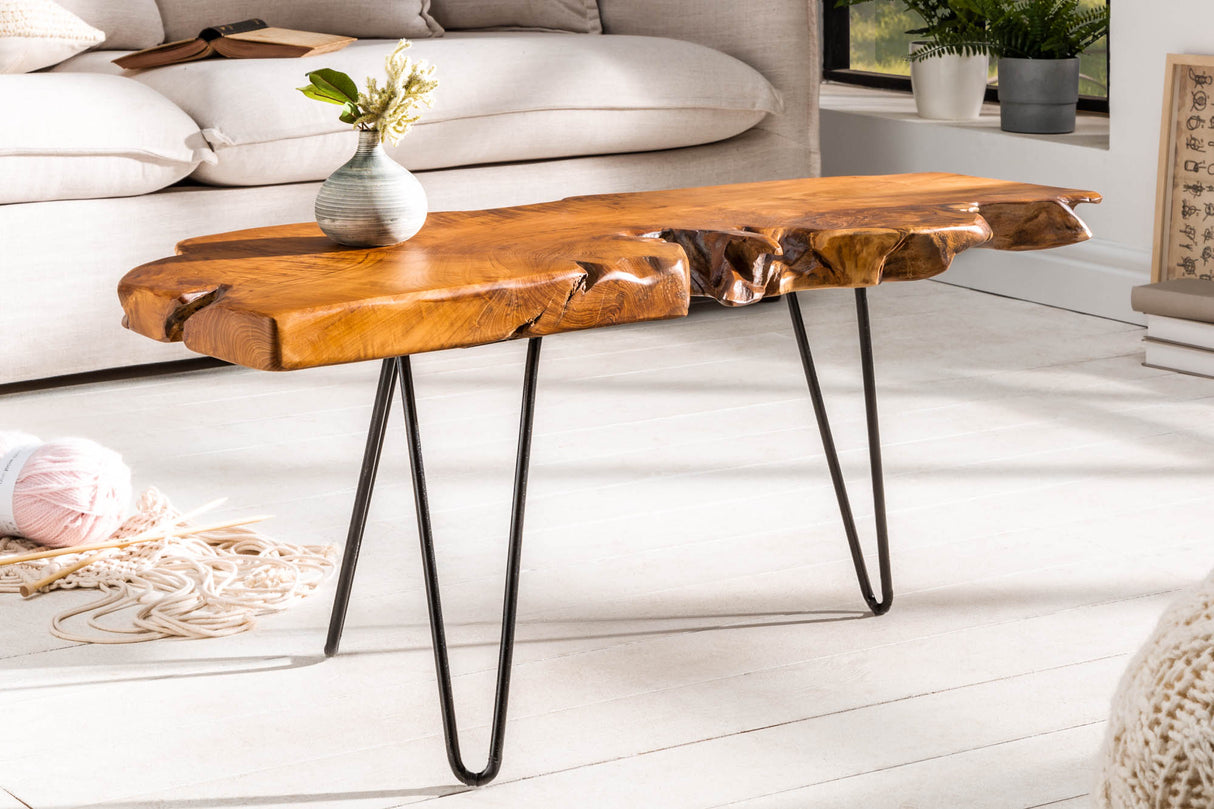 Coffee table WILD 100cm teak wood