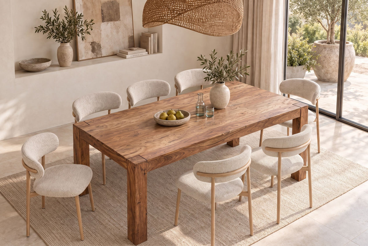 Esstisch MAKASSAR 200cm Sheesham-Holz