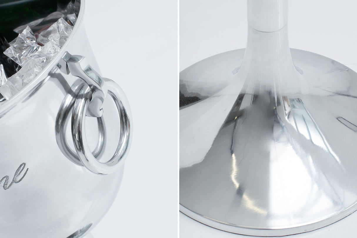 Sektkühler CHAMPAGNE 75cm silber Aluminium