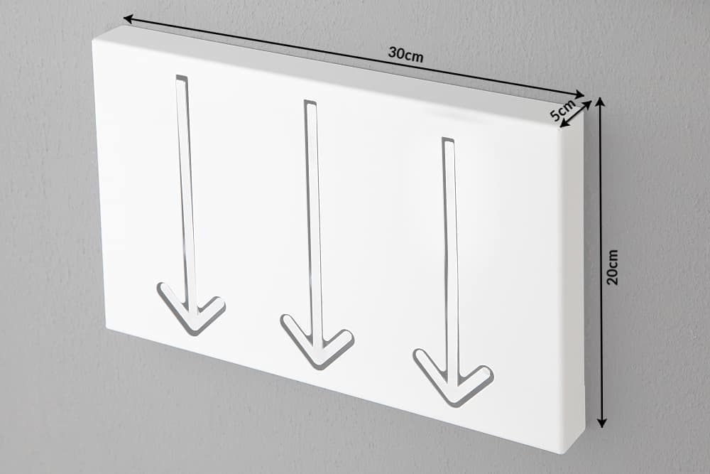 Wall coatrack ARROW 3s white