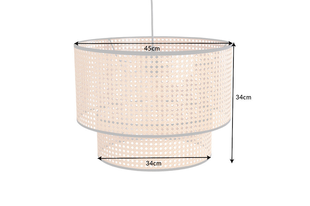 Pendant lamp WIENER GEFLECHT 45cm black edge