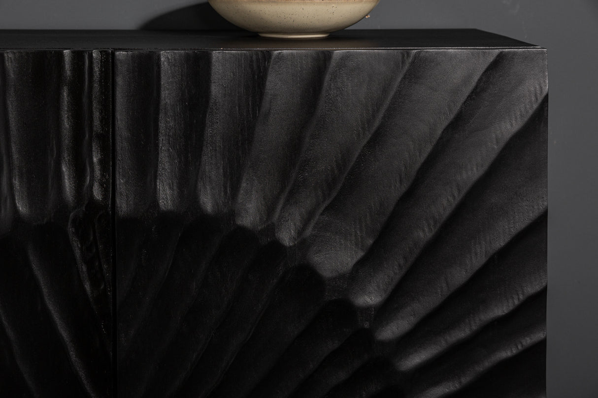 Sideboard SCORPION 140cm 3D mango schwarz
