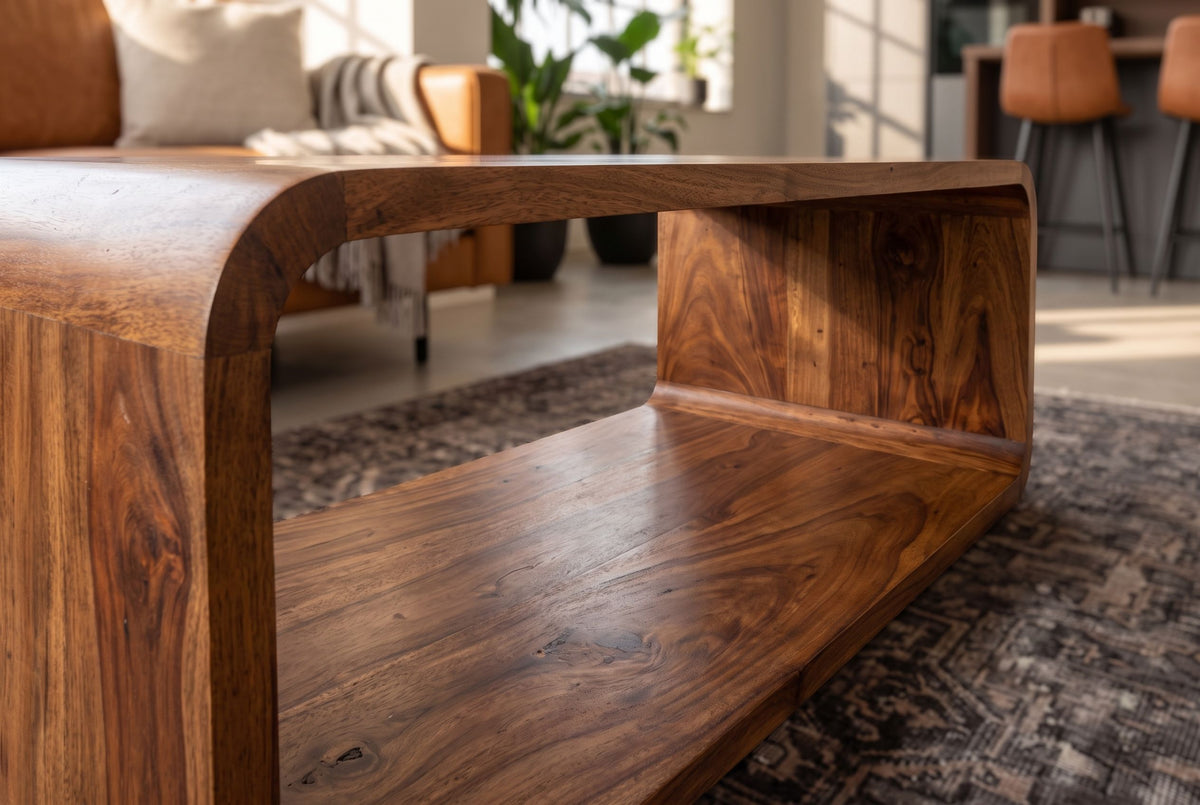 Couchtisch TV-Board CUBUS 100cm Sheesham Holz