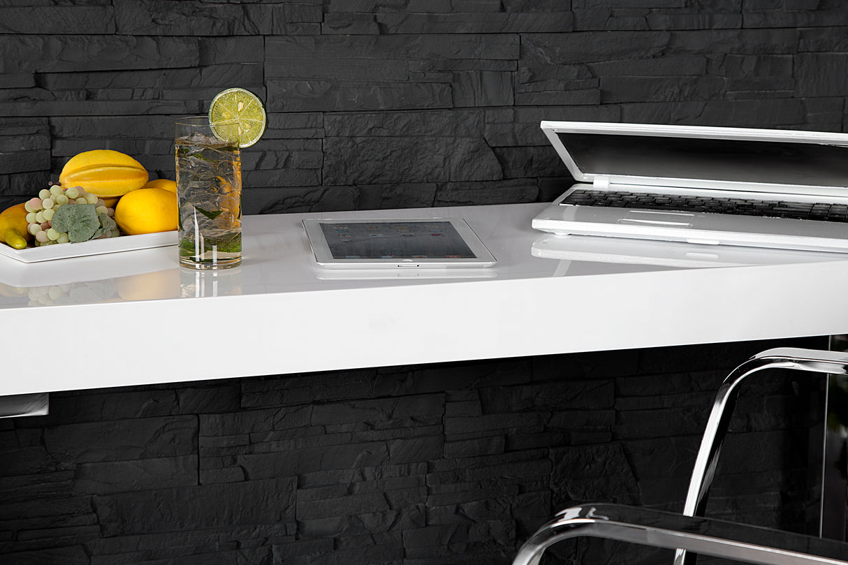 Laptop-Bürotisch WHITE DESK 120x40cm weiß