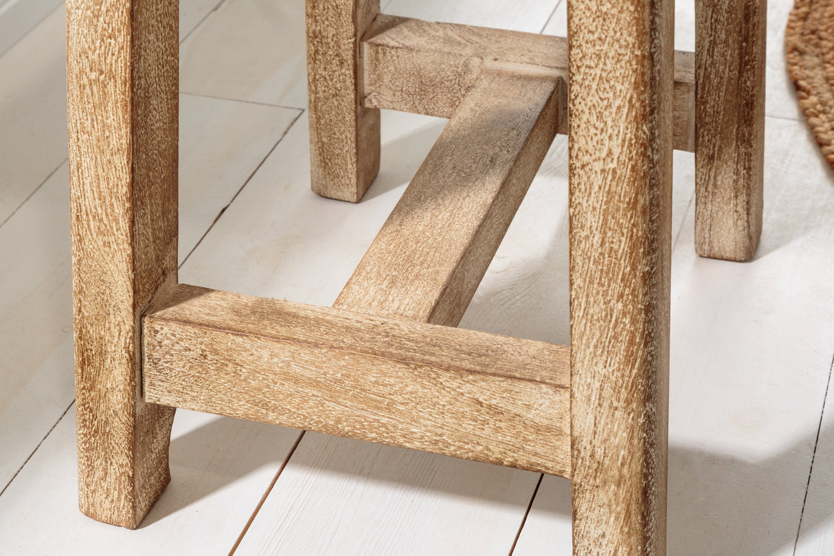 Stool FINCA 40cm mango natural beige