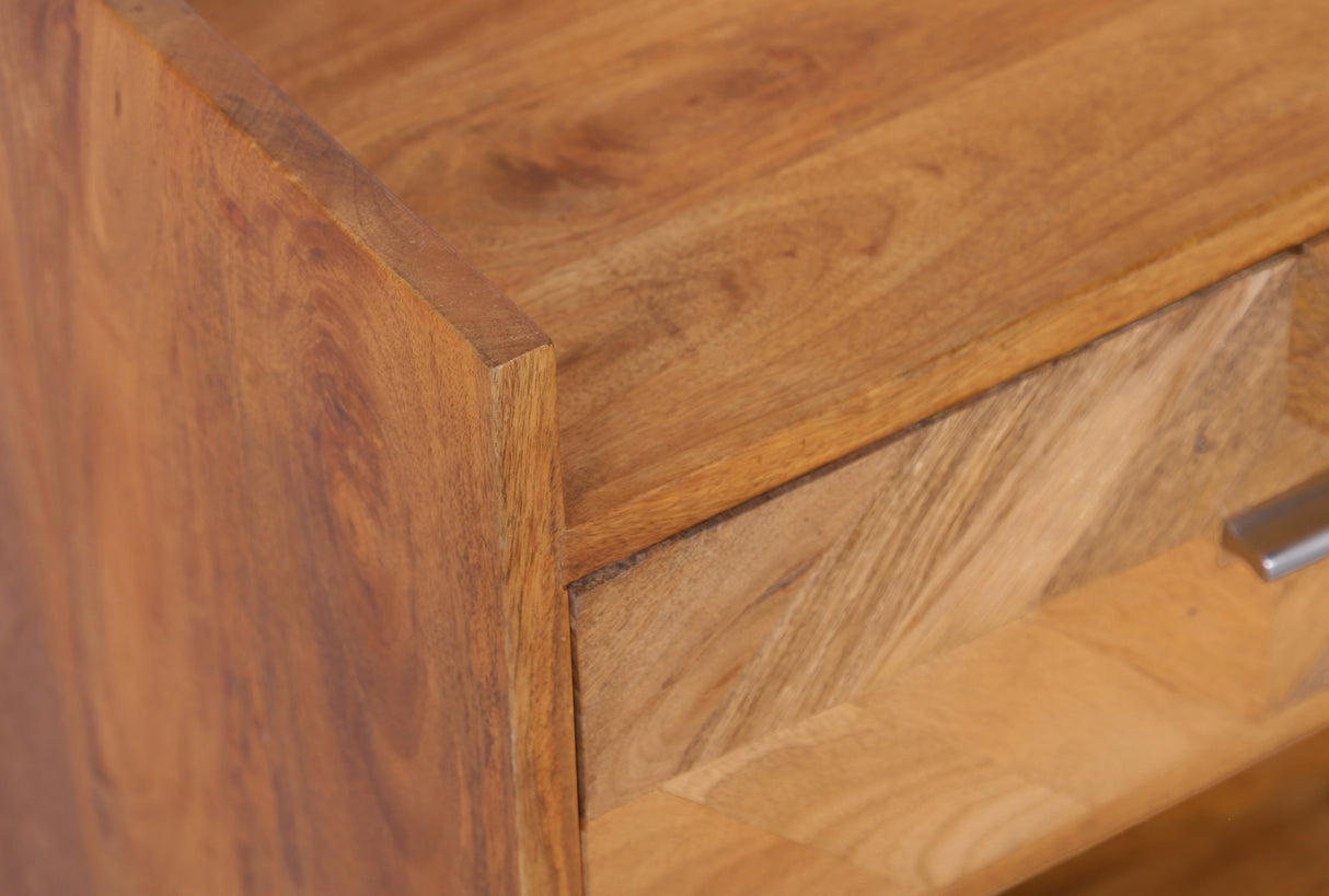 Bedside table INFINITY 55cm mango natural brown