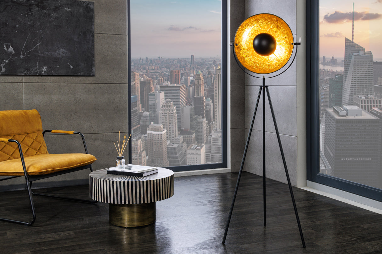 Stehleuchte STUDIO 145cm schwarz gold
