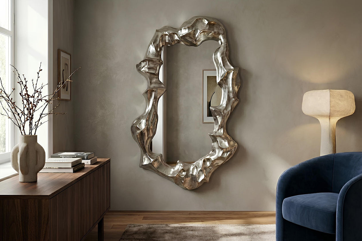 Wall mirror VENETIA 150cm silver