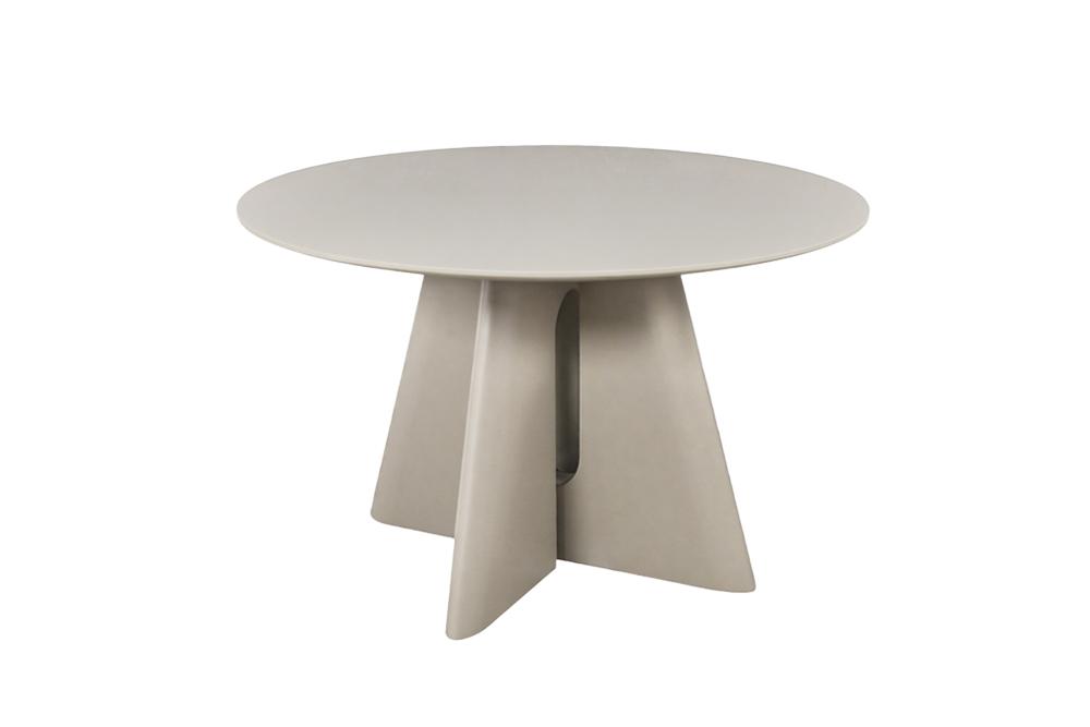 Dining table ORGANIKO 120cm round greige beige