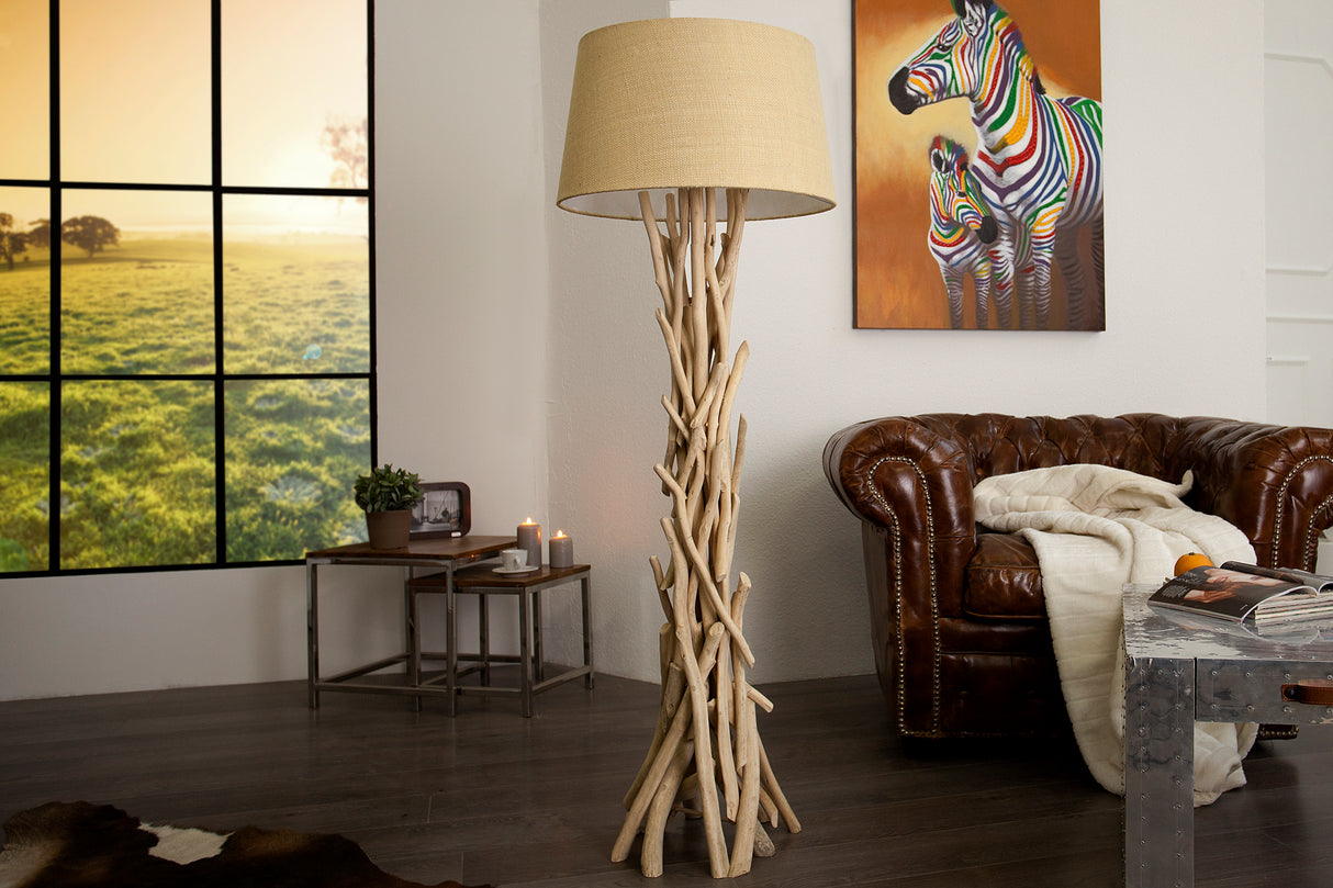 Floor lamp WILD NATURE 155cm driftwood