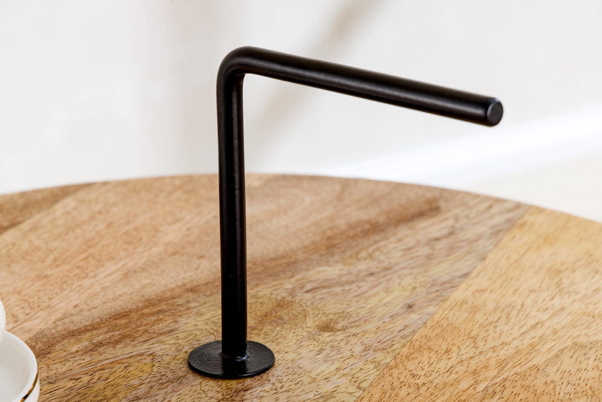 Beistelltisch SIMPLY CLEVER 60cm natürliches Mangoholz mit schwarzem Griff