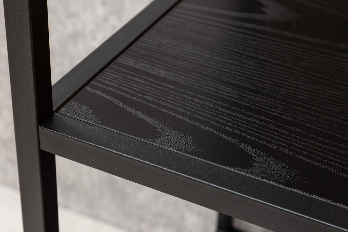 Regal SLIM LINE 185x115cm Esche Holzoptik schwarz