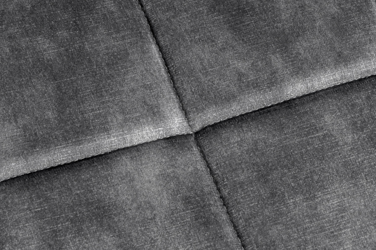 Stool SCANDINAVIA 40cm velvet grey