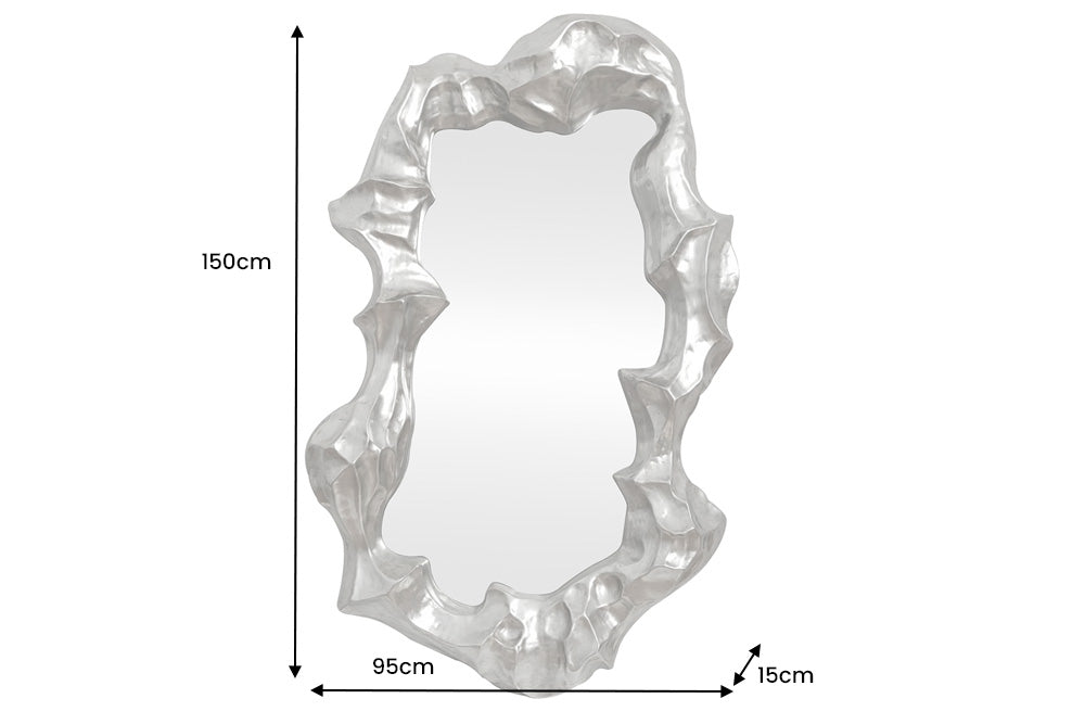 Wall mirror VENETIA 150cm silver