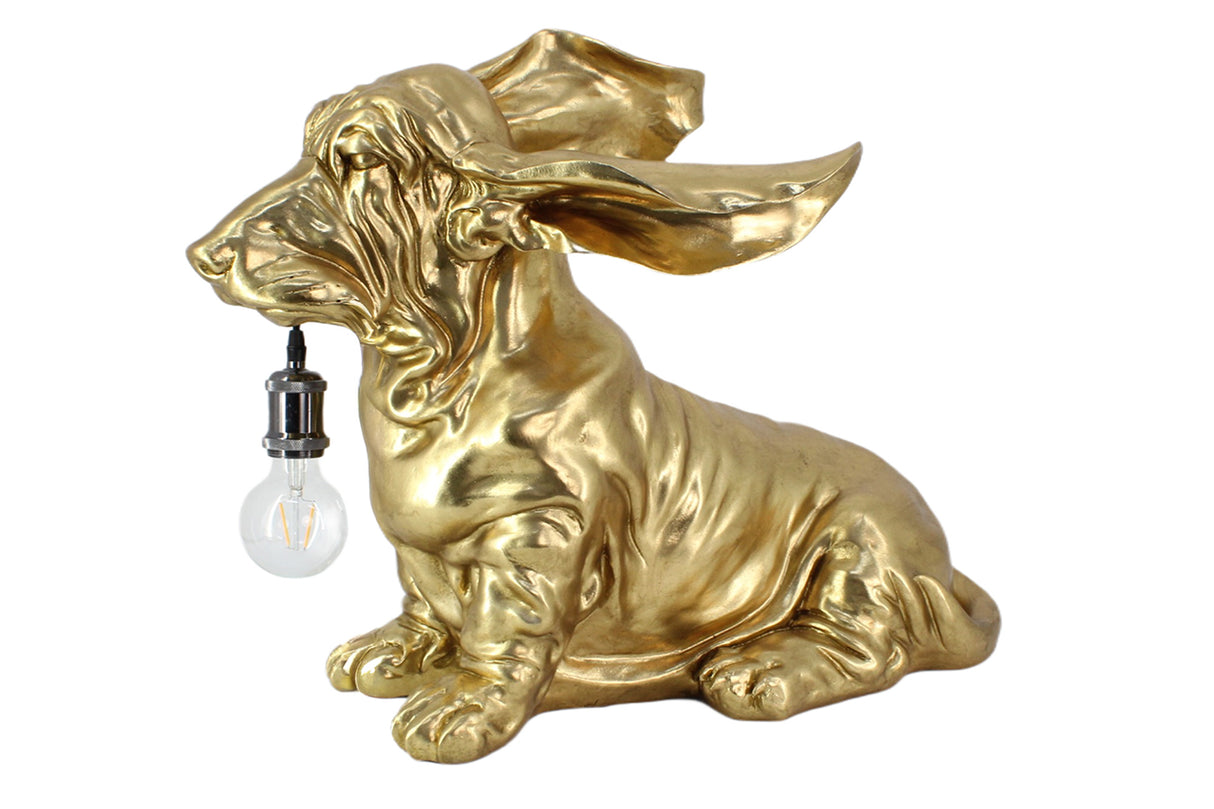 Table lamp DACKEL 70cm gold