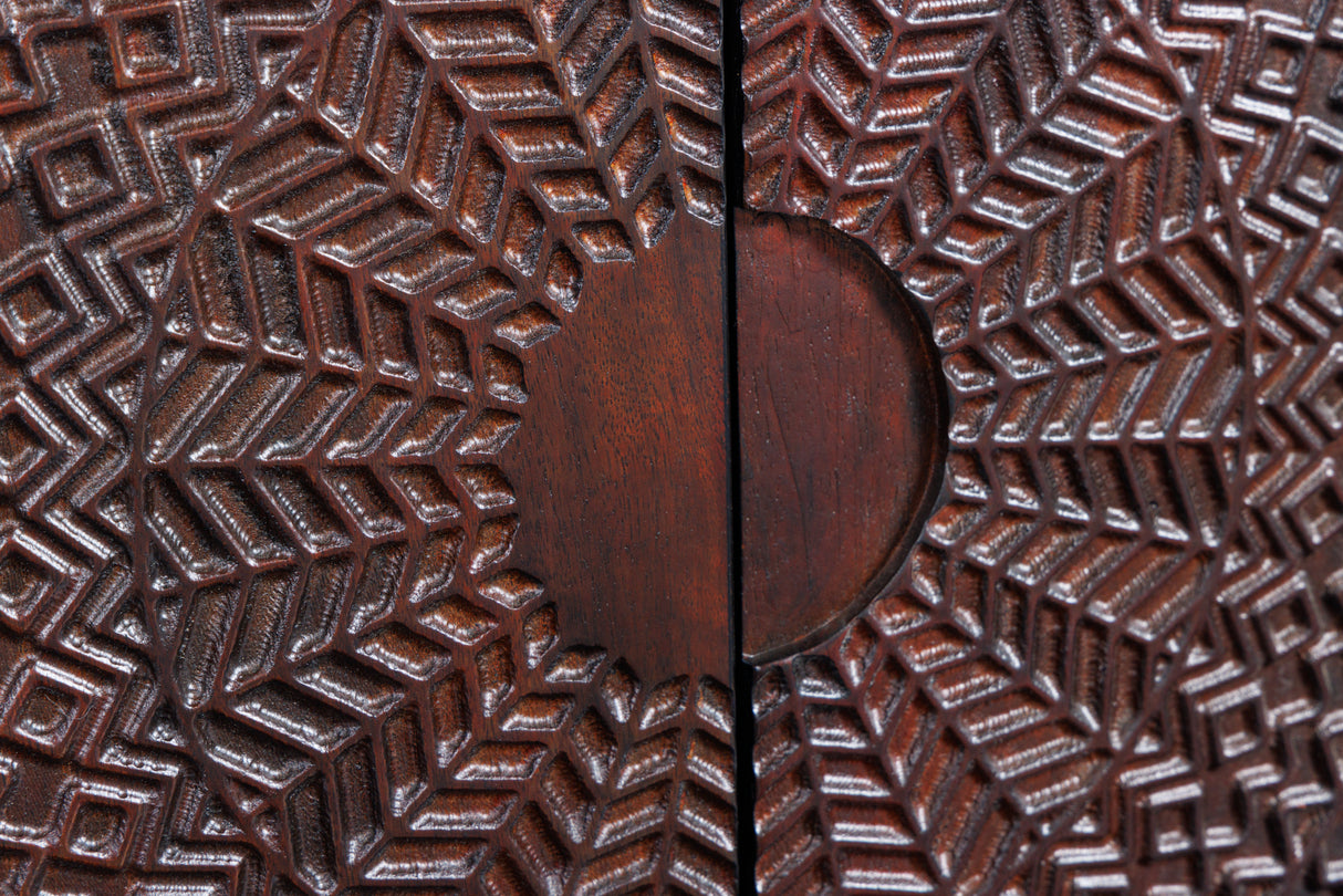 Sideboard MANDALA 160cm Mangoholz braun schwarz