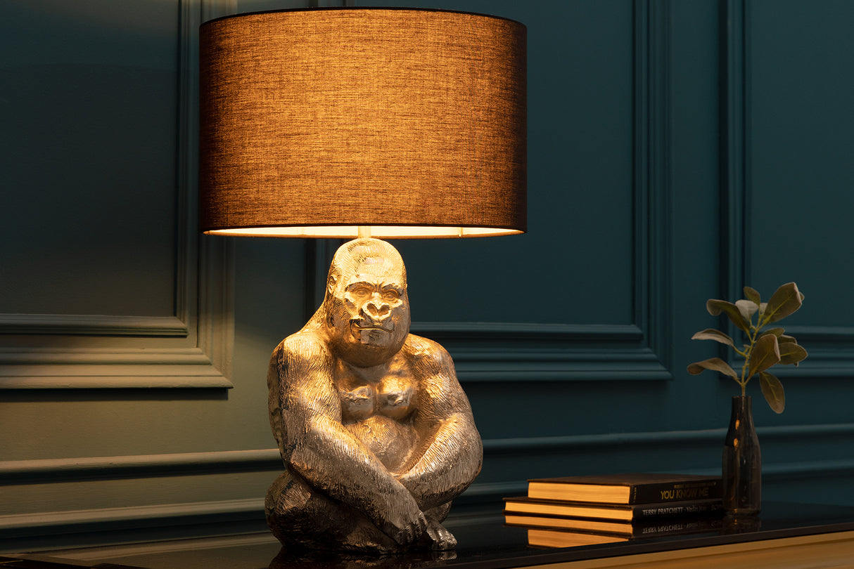 Table lamp GORILLA 60cm silver w/o lampshade / adjustable lampshade