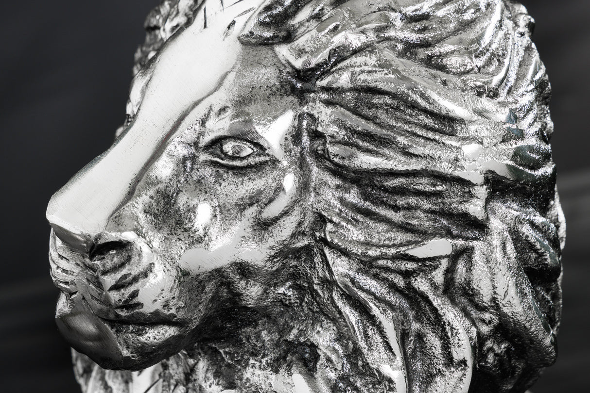 Beistelltisch WILDLIFE LION 60cm antik silber