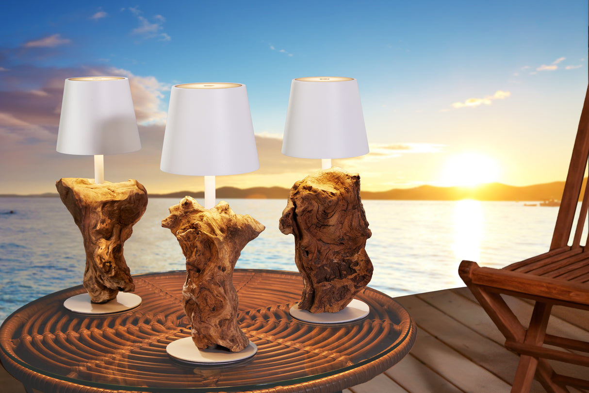 LED Battery table lamp HYPNOTIC TO GO 30cm white natural rechargeable w/ touch dimmer cable-free