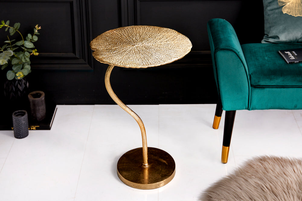 Beistelltisch LEAF 40cm gold
