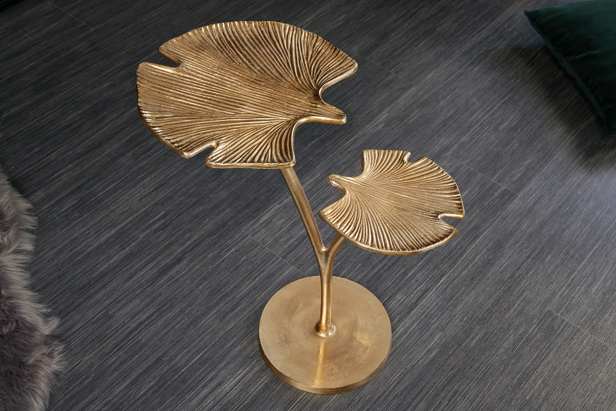 Beistelltisch GINKGO LEAVES 55cm gold
