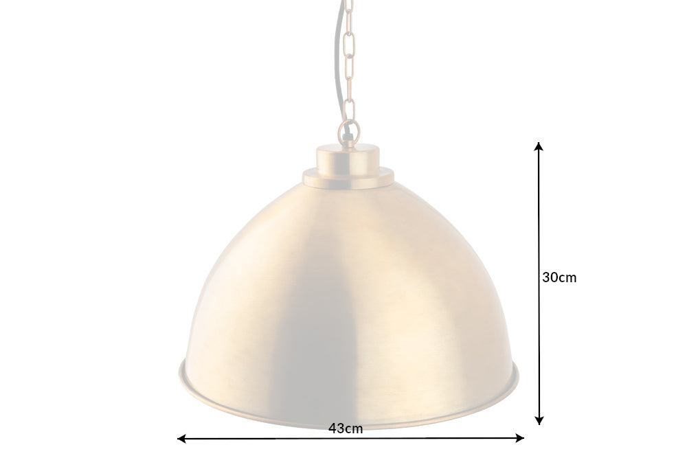 Pendelleuchte INDUSTRIAL 43cm gold