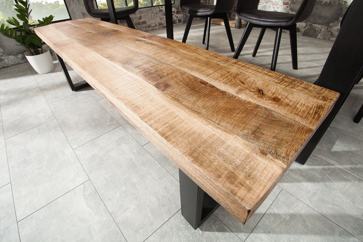 Bank IRON CRAFT 170cm Mango Natur Industriestil