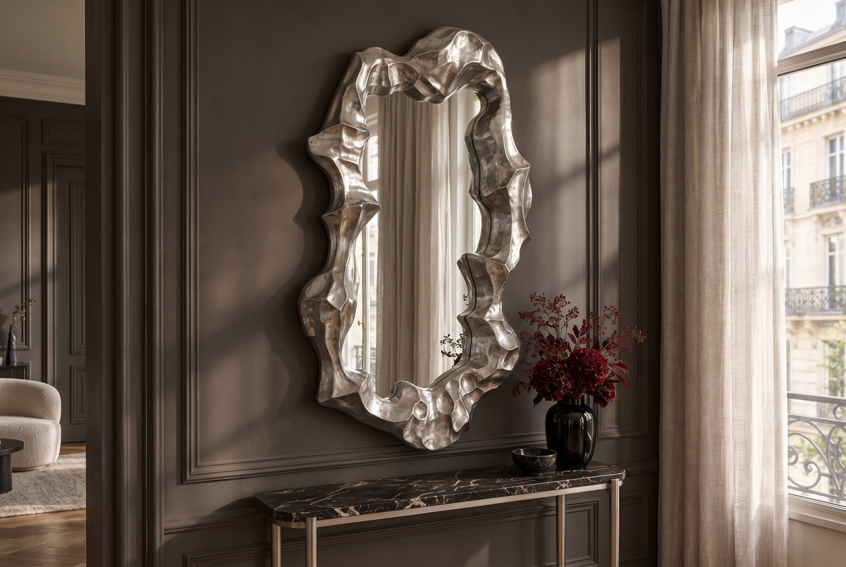 Wall mirror VENETIA 150cm silver
