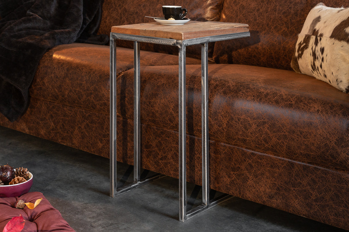 Side table BARRACUDA set of 2 recycled wood