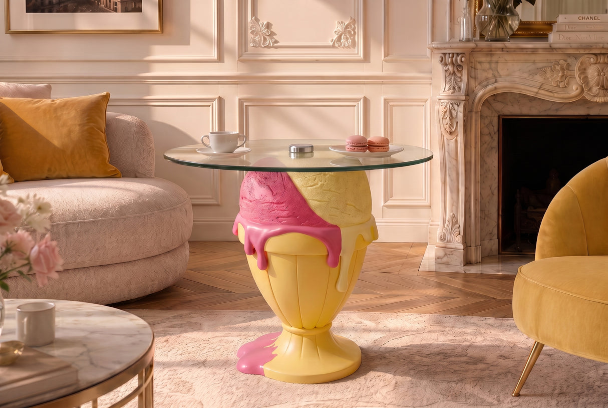 Beistelltisch SWEET SOCIETY Sundae 65 cm pastellgelb
