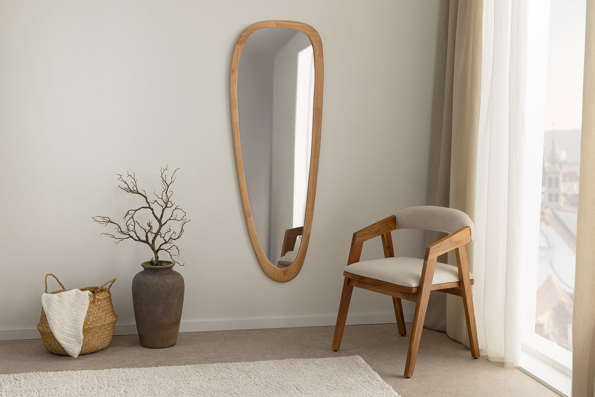 Wall mirror ORGANIC 165cm massive wood oak wood look