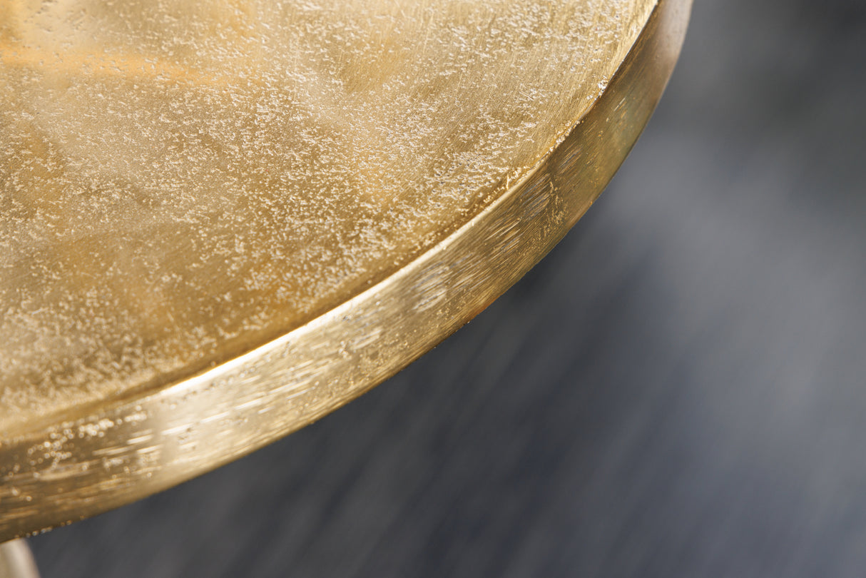 Beistelltisch JARDIN Ø 55cm rund Barockstil gold