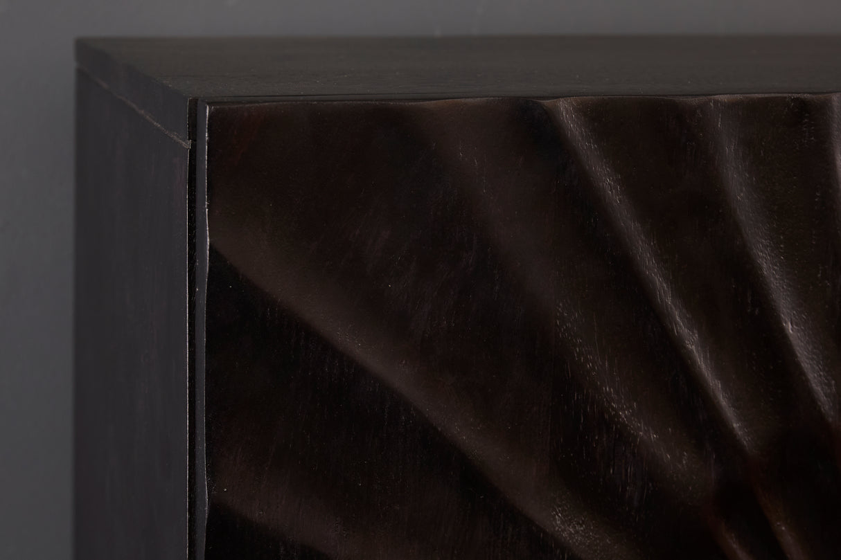 Highboard SCORPION 120cm 3D mango schwarz