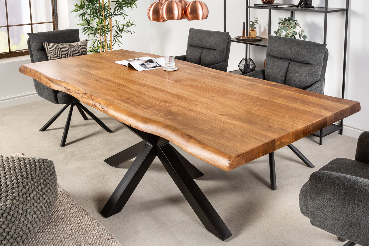 Esstisch MAMMUT NATURE 220cm 60mm Akazienholz natur